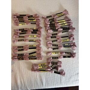DMC Embroidery Floss Lot Of 34 Skiens 778 light dusty rose